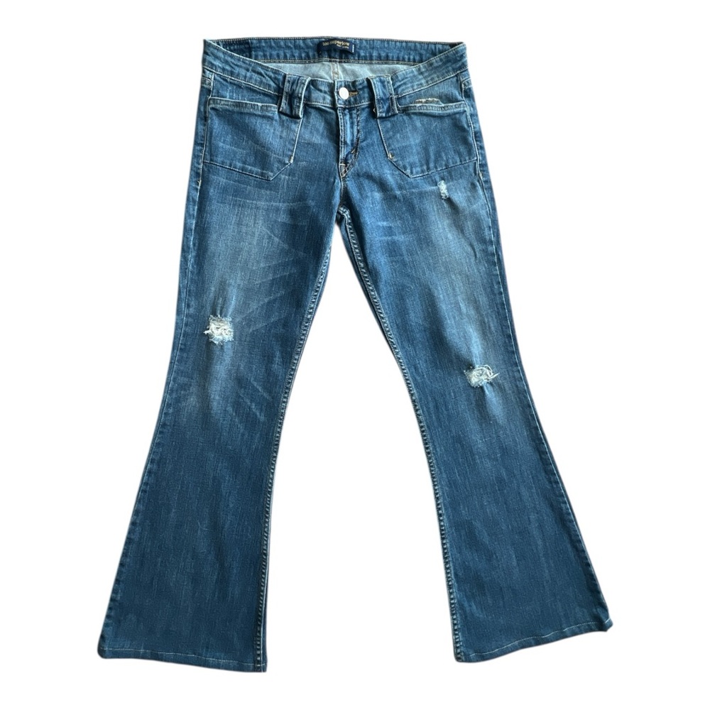 Levi's too superlow 524 Blue Flare bootcut Jeans Sz 11 medium